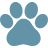 blue paw icon